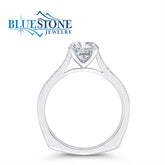 14K White Gold Solitare Diamond Engagement Ring- Special Order Only